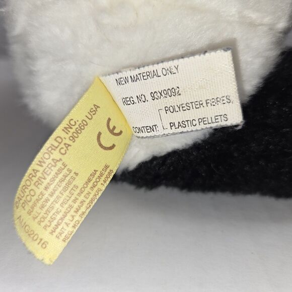 Aurora World Miyoni Plush Panda Sitting Black White Stuffed Animal Realistic 8" - Picture 12 of 12